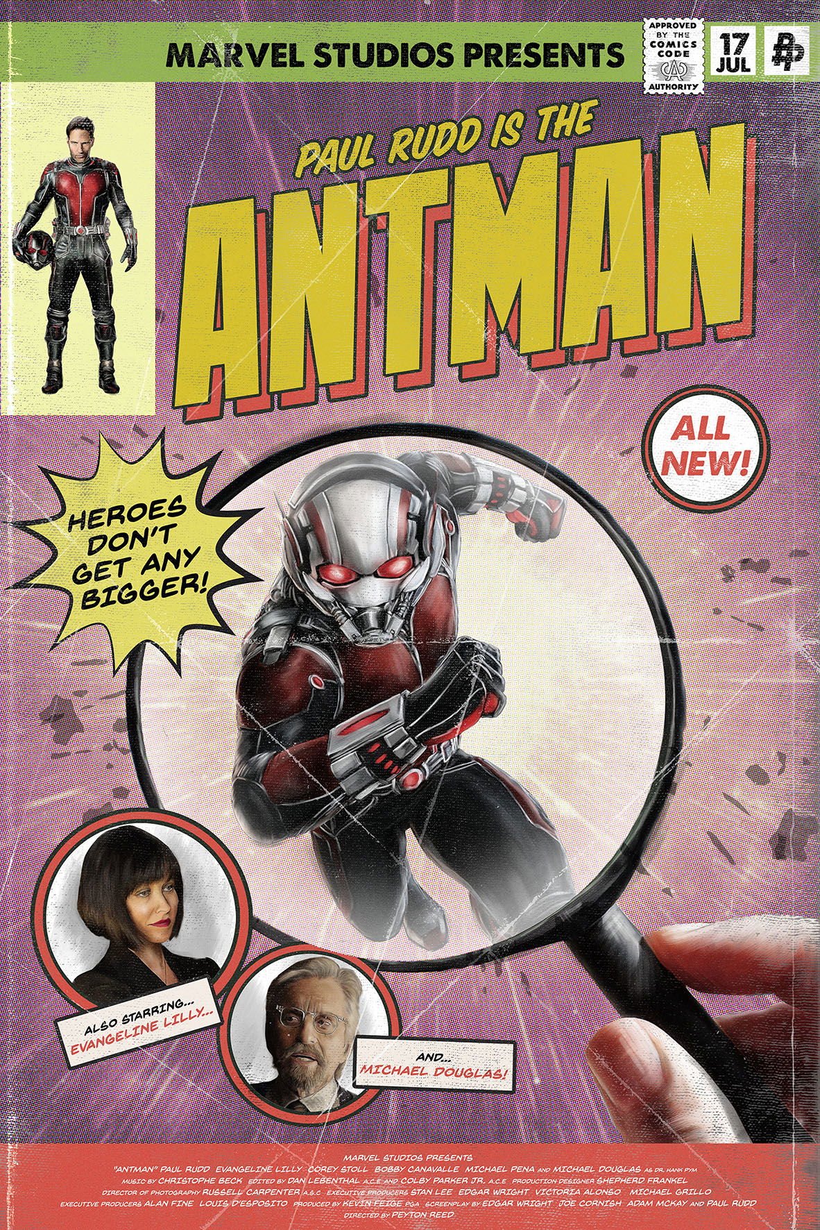 Ant-man - original movie poster - Paul Rudd - video poster Antman