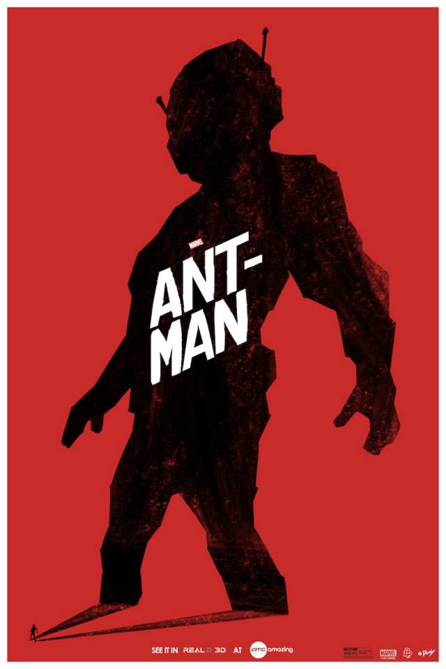 ANT-MAN MOVIE POSTER NMint  11x17 Opening Day Promo AMC Theatre's Rare Artwork ! 