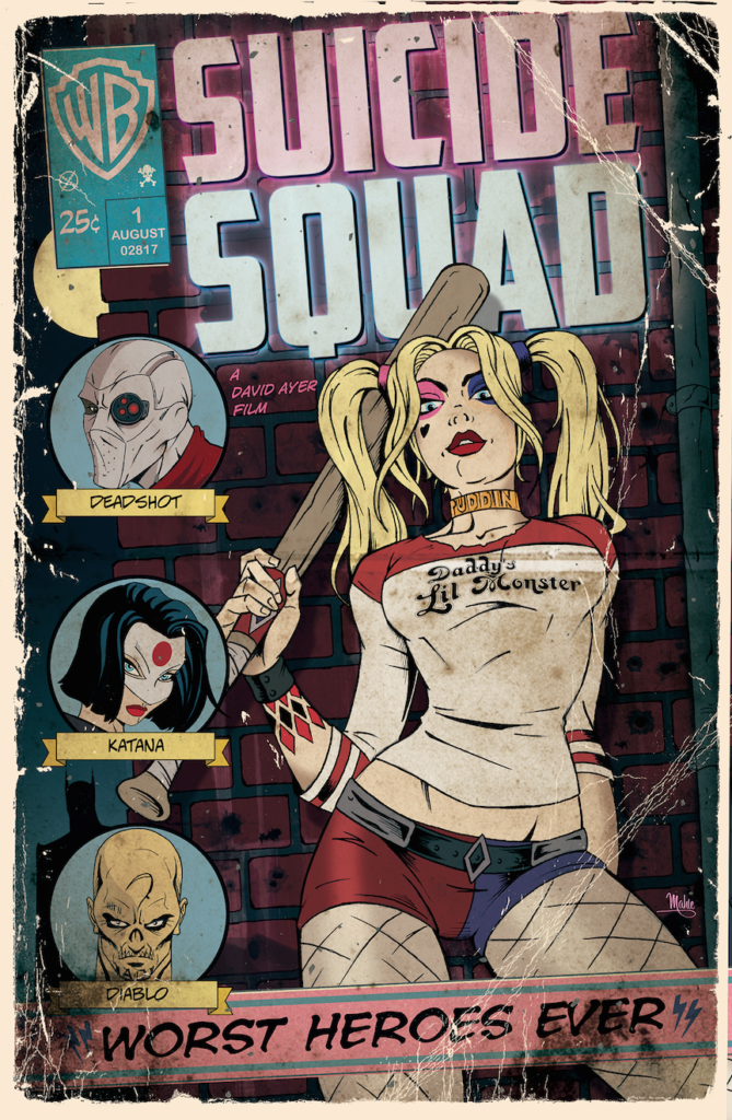 Suicide-Squad-poster-posse-mike-mahle-harley-quinn