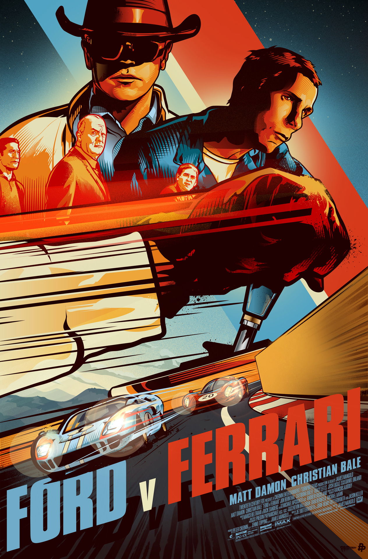 Artwork by Ford v Ferrari