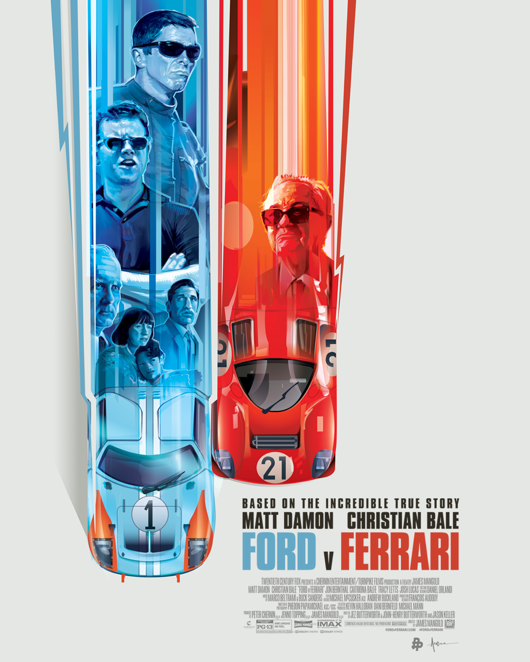 Artwork by Ford v Ferrari