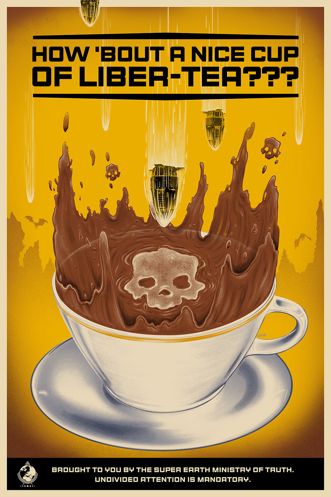 Official Helldivers Merch Art - PlayStation