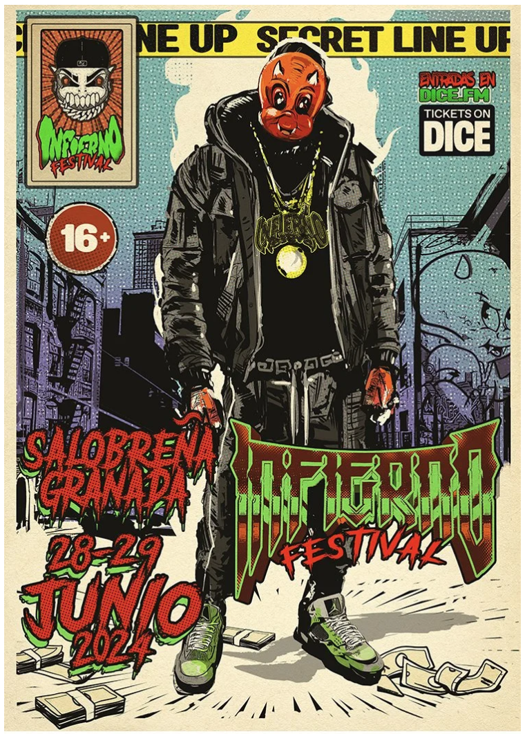 Artist's Client-Infierno Festival Poster
