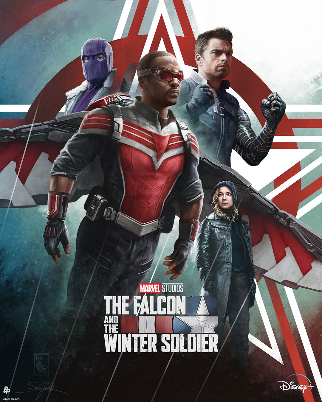 Artwork by Disney Plus/Marvel – The Falcon & The Winter Solider