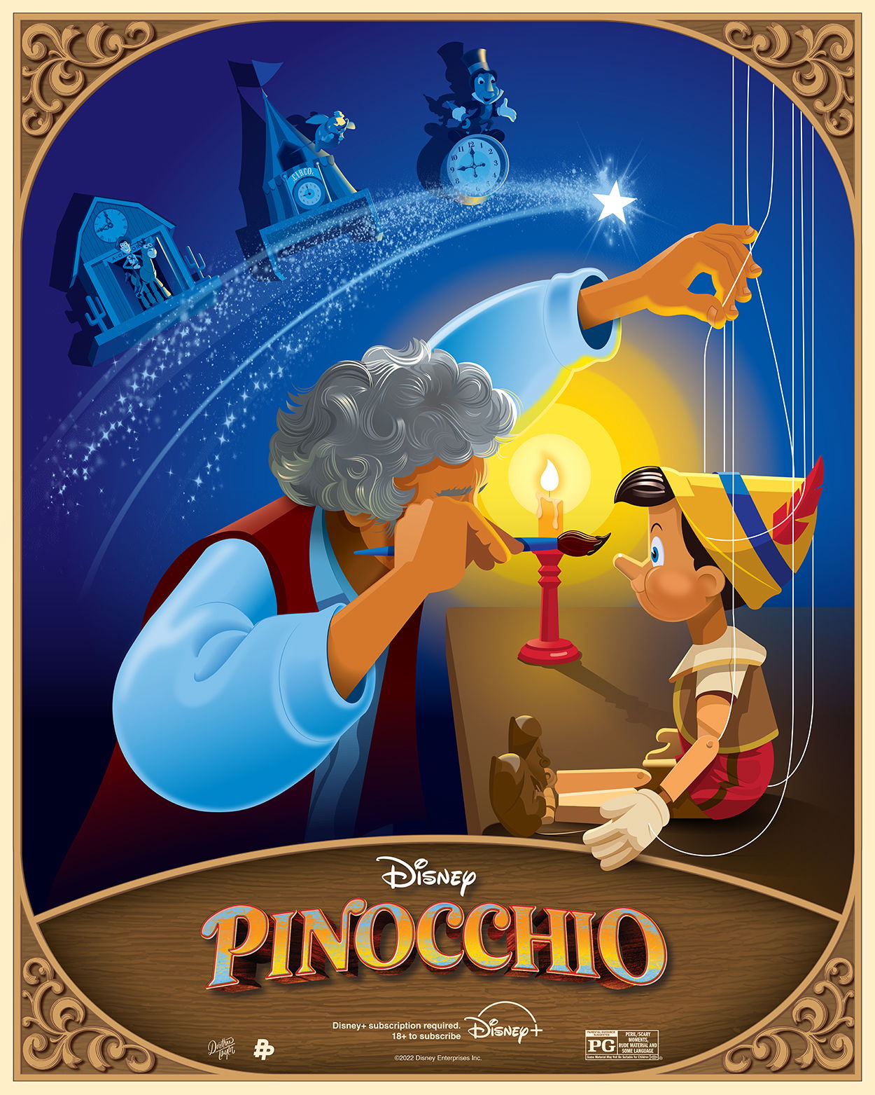 Artwork by Disney Plus – Pinocchio