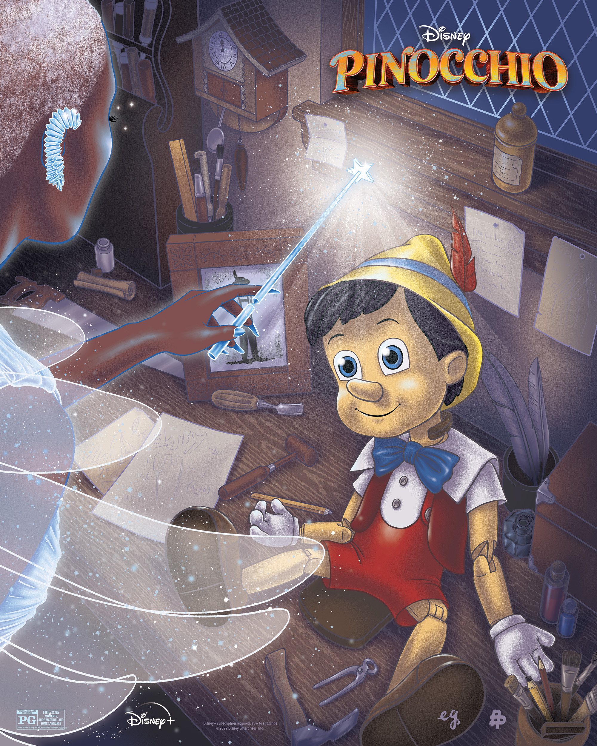 Artwork by Disney Plus – Pinocchio