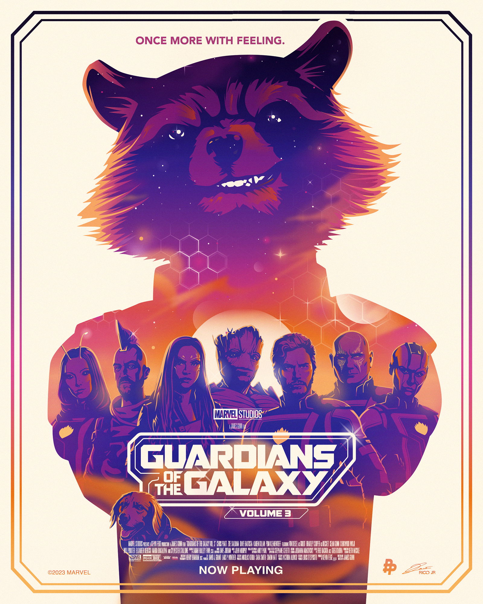 Artwork by Marvel Studios – Guardians of the Galaxy Vol 3 – Digital Marketing