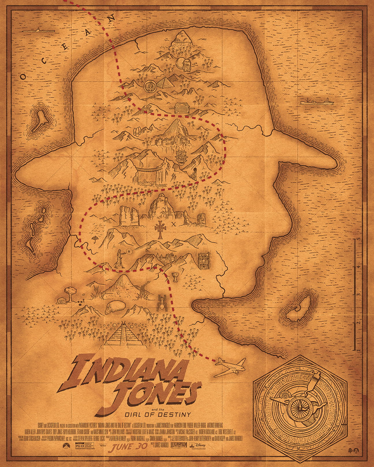 Artwork by Disney/Lucas – Indiana Jones & The Dial Of Destiny