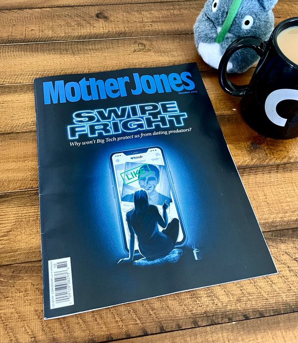 Artwork by Mother Jones Magazine – “Swipe Fright”