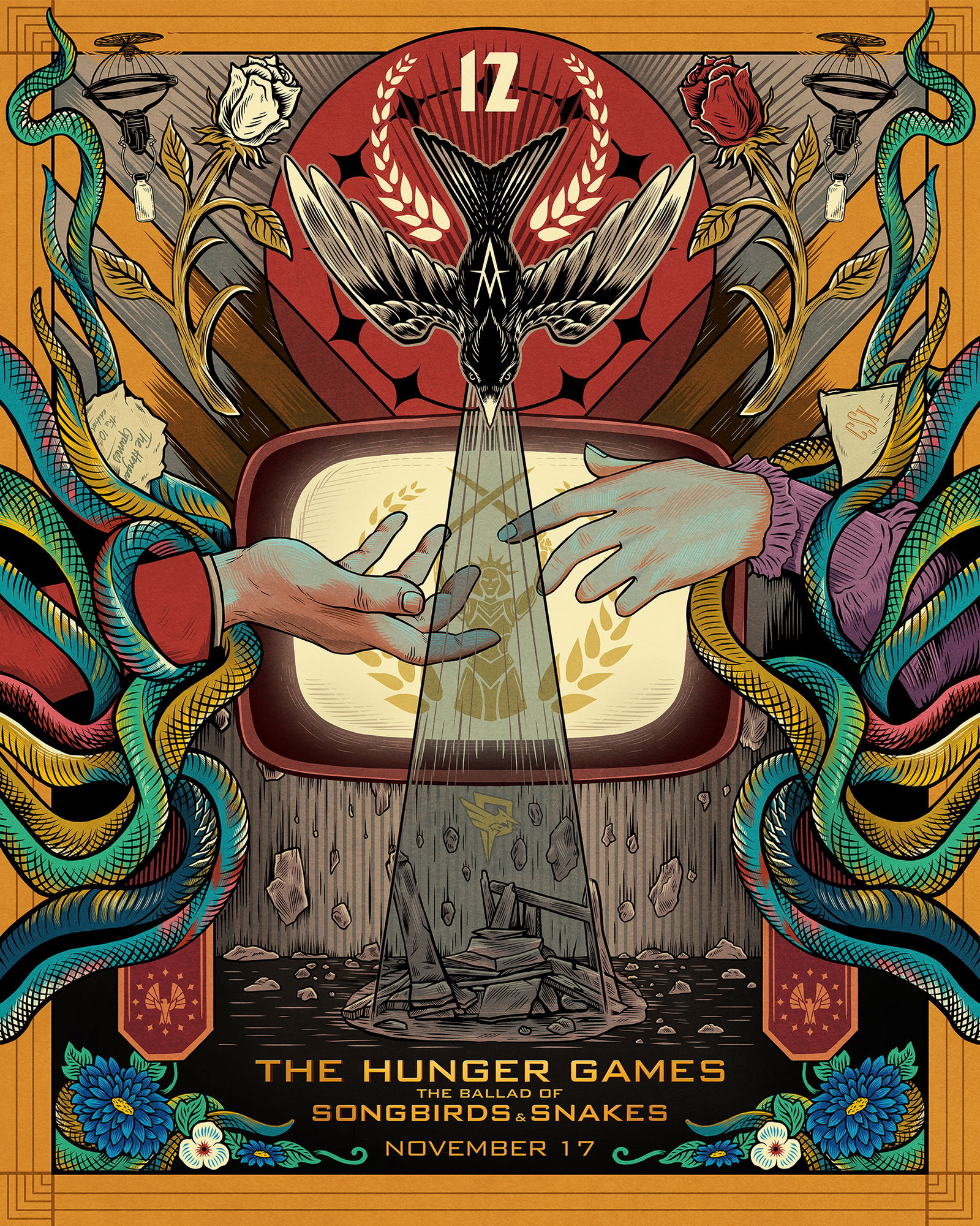 Artwork by The Hunger Games: The Ballad of Songbirds & Snakes