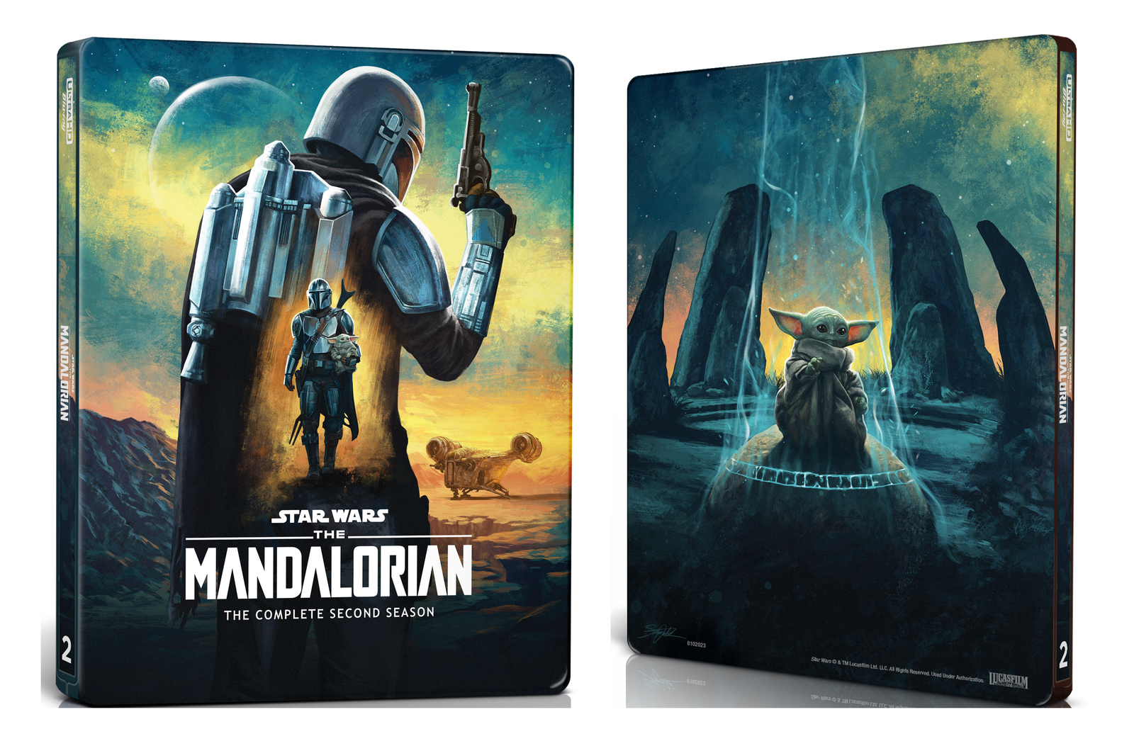 Artwork by The Mandalorian Season 2 Steelbook