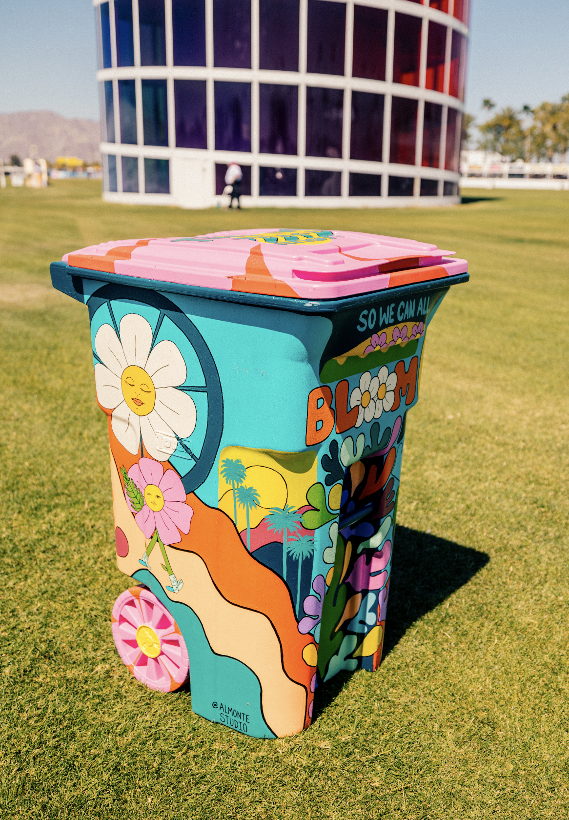 Artist's Client - Cochella Trash Bin Collaboration