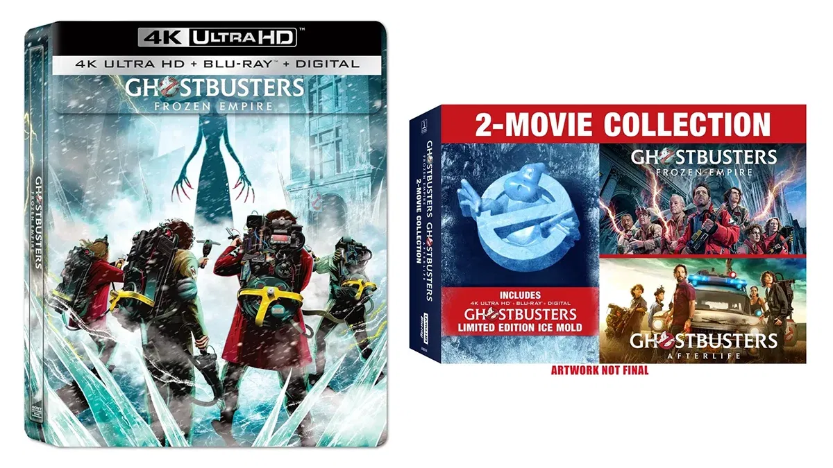 Featured image for Pre-orders launch for Ghostbusters: Frozen Empire 4K Ultra HD Steelbook, 2-movie gift set, and more – Ghostbusters News